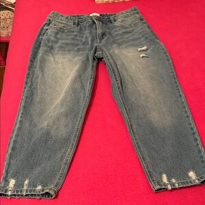 Westbound Women's Light Blue Cropped Jeans